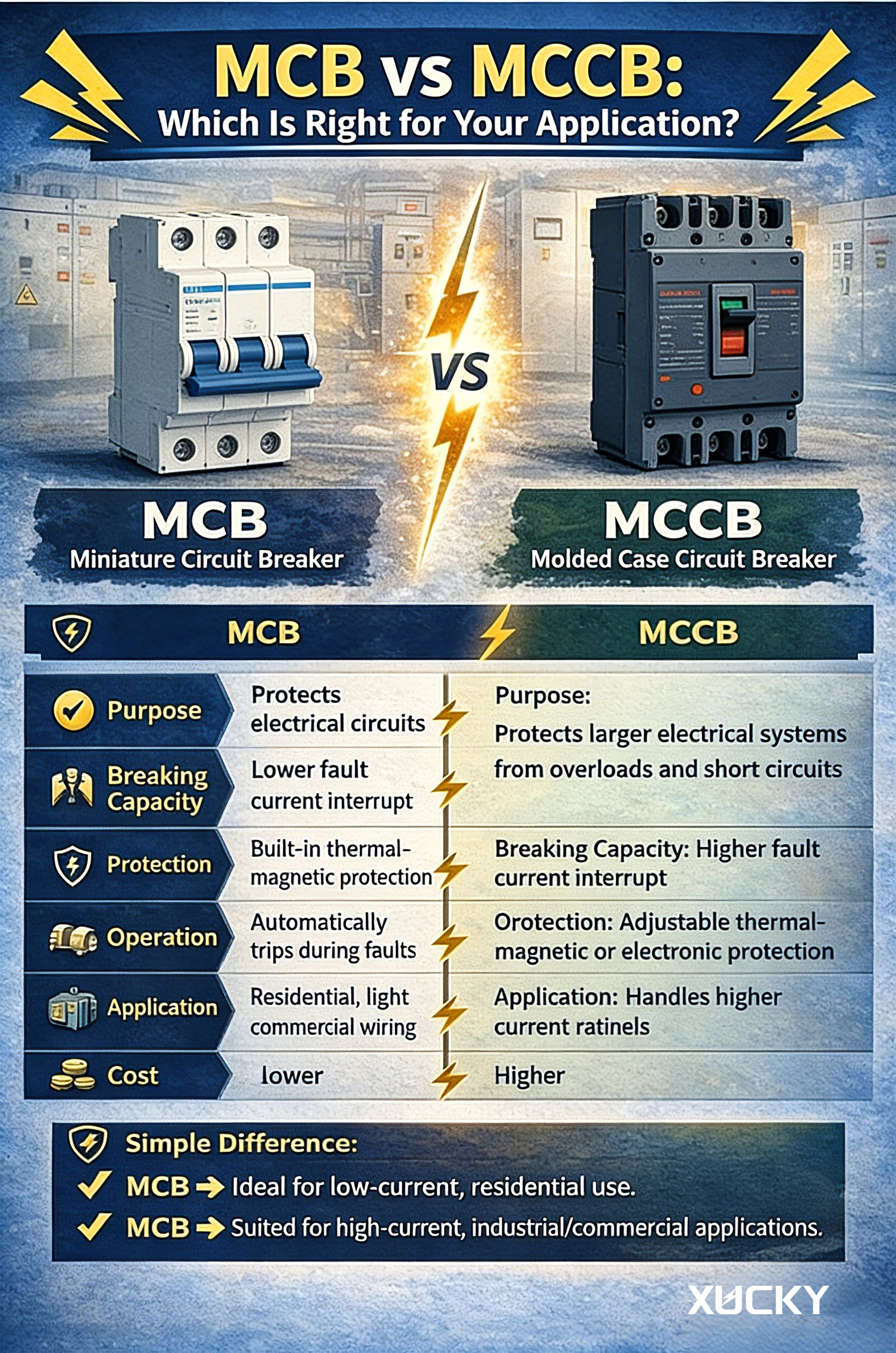 MCB проти MCCB: що підходить для вашого застосування?